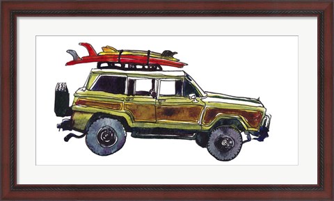 Framed Surf Car VII Print