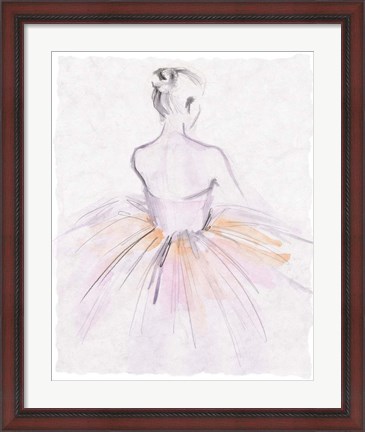 Framed Watercolor Ballerina II Print