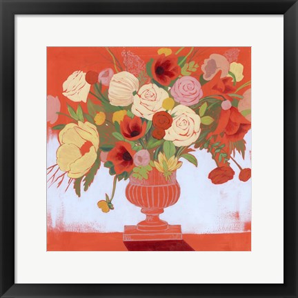 Framed Blossoms on Fire II Print