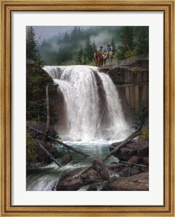 Framed Above the Falls Print