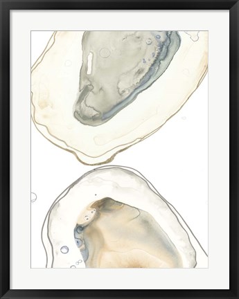 Framed Ocean Oysters II Print