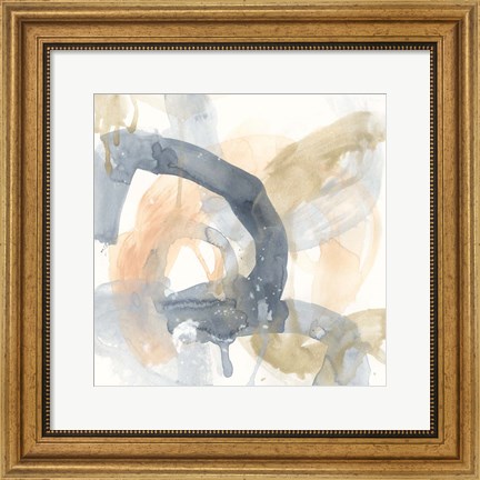 Framed Liquid Blueprint III Print