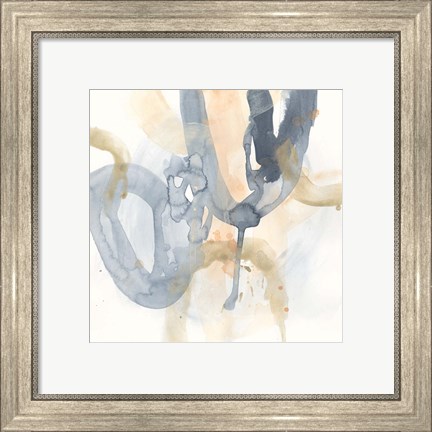 Framed Liquid Blueprint IV Print