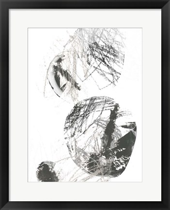 Framed Scribble Stones IV Print