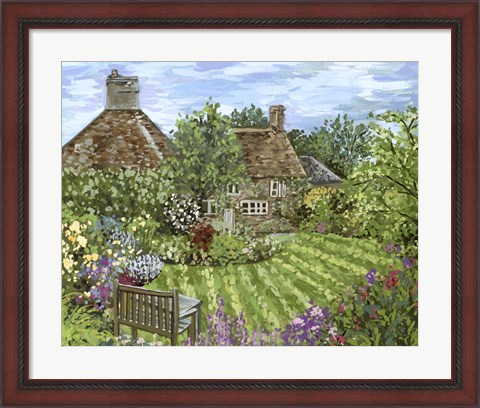 Framed Lavender Lane I Print