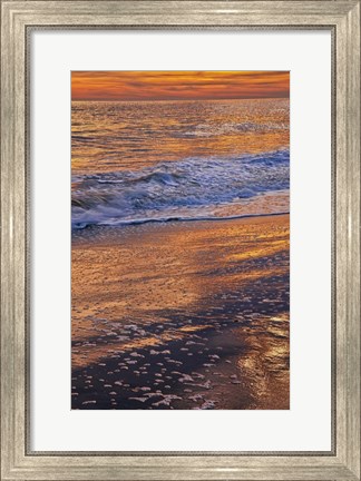 Framed Sunset Reflections, Cape May NJ Print