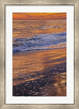 Framed Sunset Reflections, Cape May NJ Print
