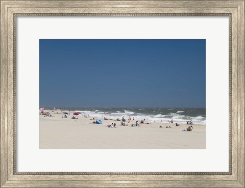 Framed Cape May Beach, NJ Print