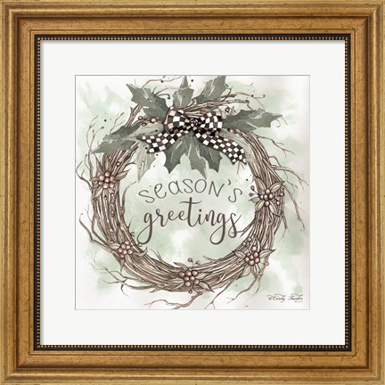 Framed Season&#39;s Greetings Print