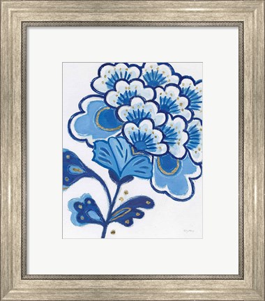 Framed Flora Chinoiserie V Print