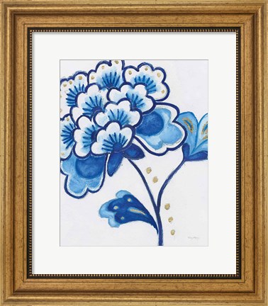 Framed Flora Chinoiserie IV Print