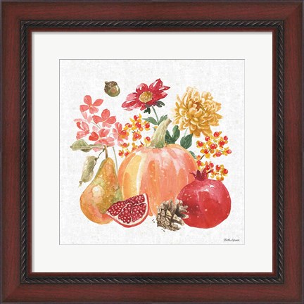 Framed Harvest Bouquet VI Print