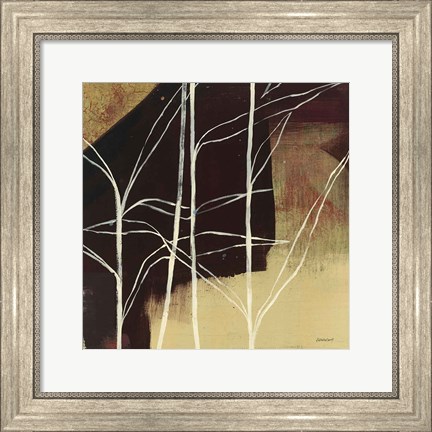 Framed Sun Stems Tile IV Print