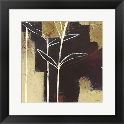 Framed Sun Stems Tile III Print