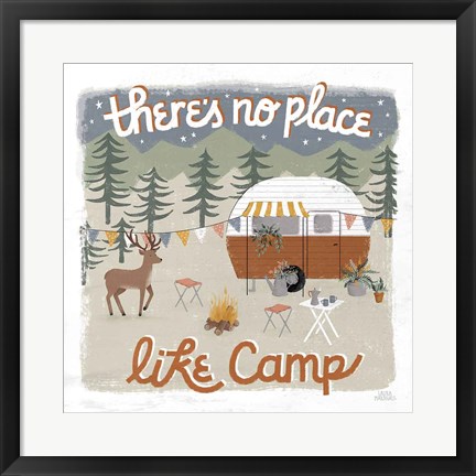 Framed Gone Glamping II Print