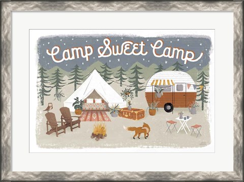 Framed Gone Glamping I Print