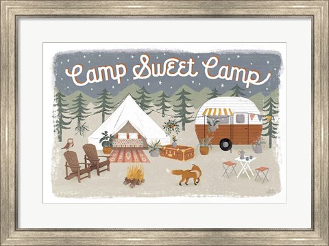 Framed Gone Glamping I Print