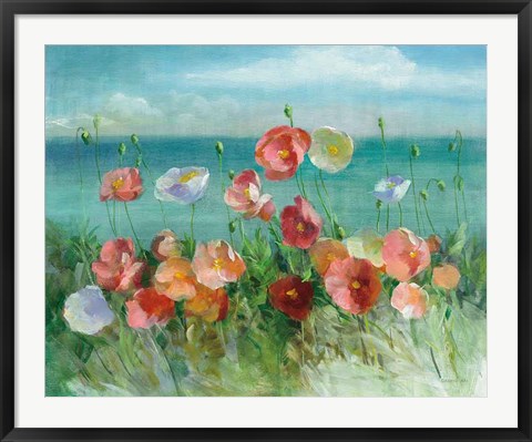 Framed Coastal Poppies Print