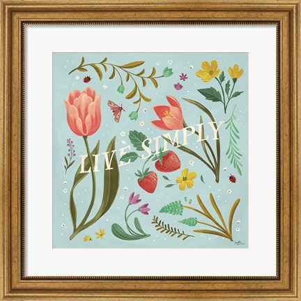 Framed Spring Botanical VI Print