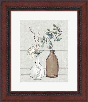 Framed Modern Farmhouse III Shiplap Print