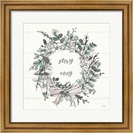 Framed Modern Farmhouse VII Stay Cozy Print