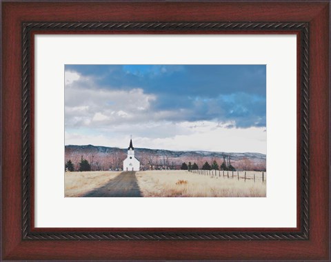 Framed Little Church on the Prairie Print