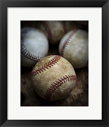 Framed Old Baseball Print