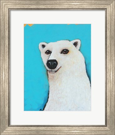 Framed Cute Polar Bear Print