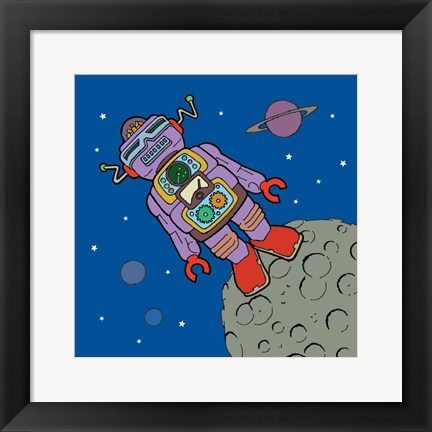 Framed Asteroid Bot Print