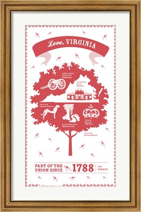 Framed Virginia Print