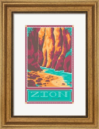 Framed Zion National Park Print