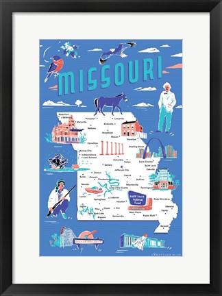 Framed Missouri Print