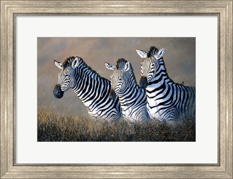 Framed Protecting The Foal Print