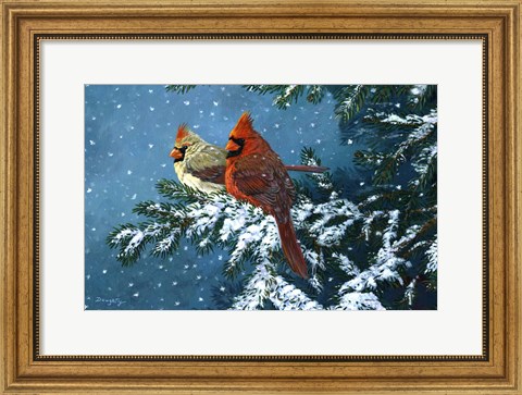 Framed Sharing The Season - Cardinals Print