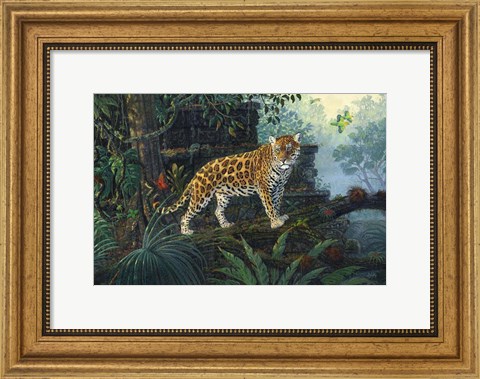 Framed Guardian Jaguar Print