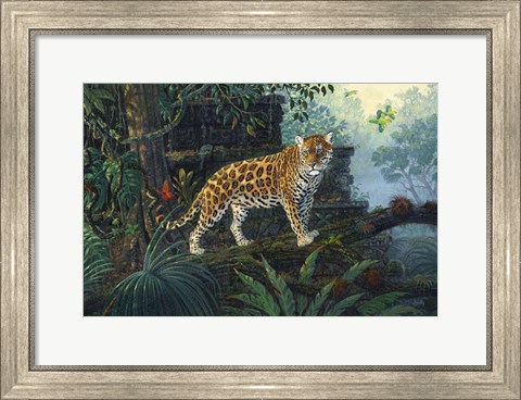 Framed Guardian Jaguar Print