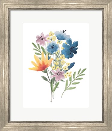 Framed Flower Burst I Print