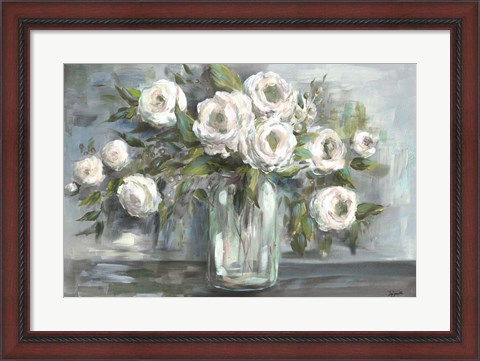 Framed Soft Blooms Still Life Print