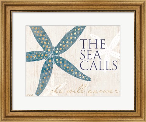 Framed Sea Calls Print