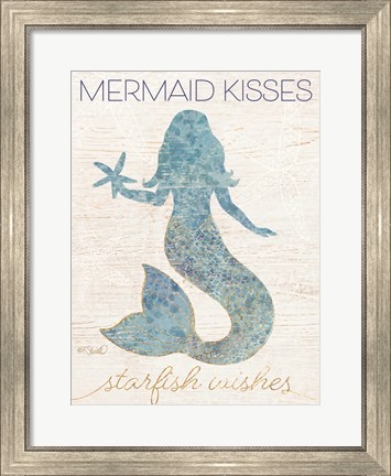 Framed Mermaid Kisses Print