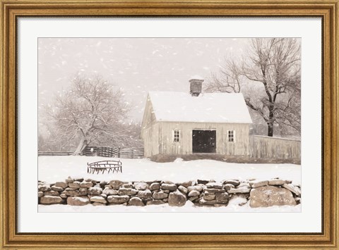 Framed Virginia Snow Storm Print