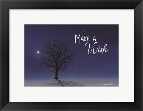 Framed Make a Wish Print