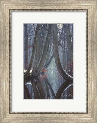 Framed Bent Ones - Winter Version Print