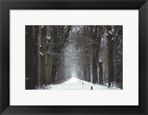 Framed Snow in Markelo Print