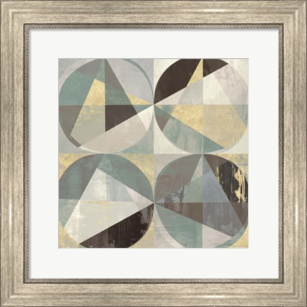 Framed Jade &amp; Gold Print