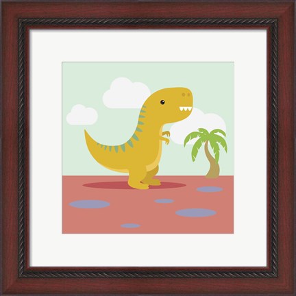 Framed Li&#39;l T-rex Print