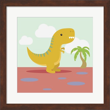 Framed Li&#39;l T-rex Print