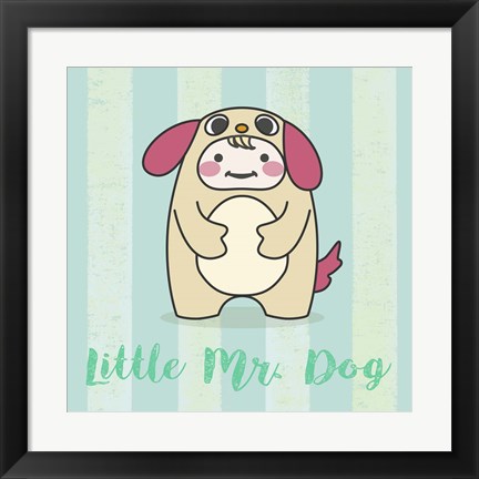 Framed Li&#39;l Dog Print