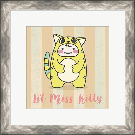 Framed Li&#39;l Kitty Print