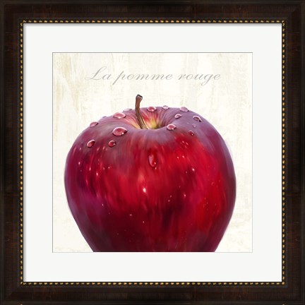 Framed La Pomme Rouge Print